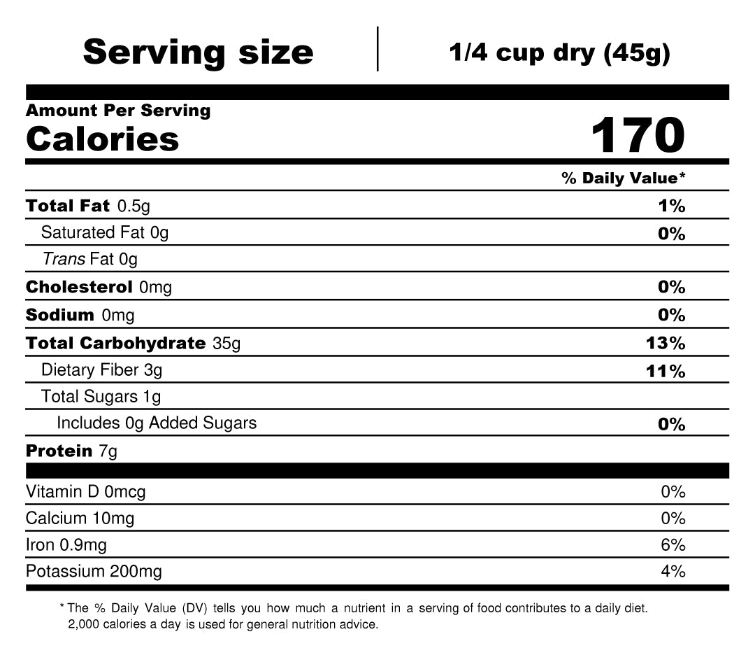 wild rice nutritional facts